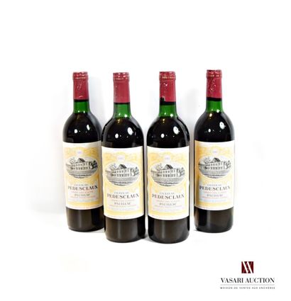 4 bottles Château PÉDESCLAUX Pauillac GCC...