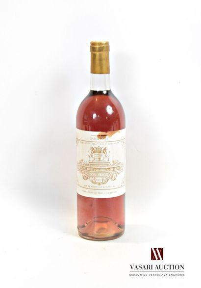 1 bottle Château FILHOT Sauternes 1982

	Et....