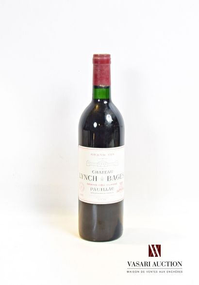 1 bottle Château LYNCH BAGES Pauillac GCC...