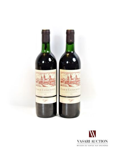 2 bottles Château COS D'ESTOURNEL St Estèphe...