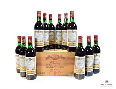 12 bottles Château RAUZAN GASSIES Margaux...