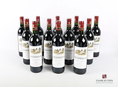 12 bouteilles	DOMAINE DE GRANDMAISON	Graves	1994

	Et....