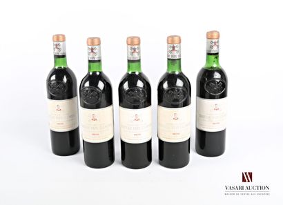 5 bouteilles	Château PAPE CLÉMENT	Graves...