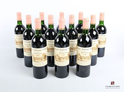 12 bouteilles	VIEUX CHÂTEAU CERTAN	Pomerol	1985

	Et....