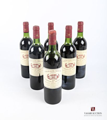 6 bouteilles	PAVILLON ROUGE du CH. MARGAUX	Margaux	1974

	Et....