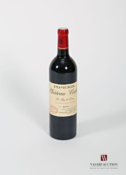 1 bouteille	Château CERTAN DE MAY	Pomerol	2019

	Présentation...