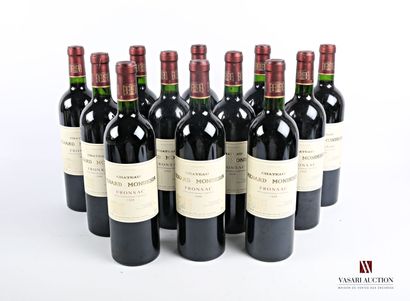12 bouteilles	Château RENARD MONDESIR	Fronsac	1998

	Et....