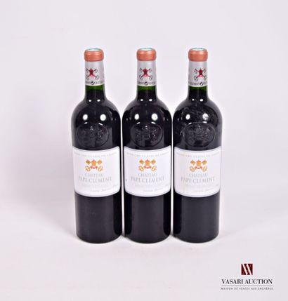3 Bottles Château PAPE CLÉMENT Graves GCC...