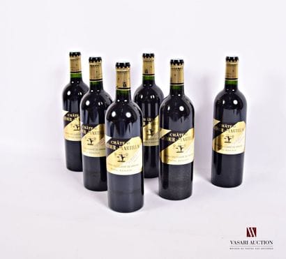 6 Bottles Château LATOUR MARTILLAC Graves...