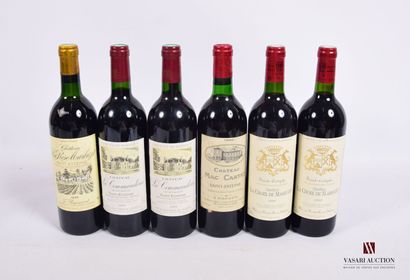 Lot de 6 blles comprenant :		

1 Bouteille	Château...