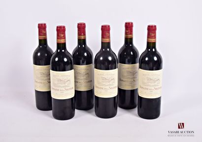 6 Bouteilles	DOMAINE DE LA SOLITUDE	Graves	2000

	Et....