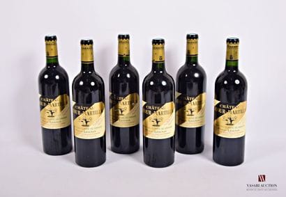 6 Bottles Château LATOUR MARTILLAC Graves...