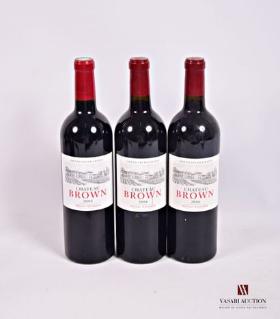 3 Bottles Château BROWN Graves 2006

	Et:...
