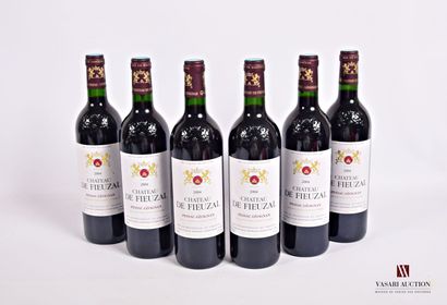 6 Bouteilles	Château de FIEUZAL	Graves GCC	2004

	Et.:...