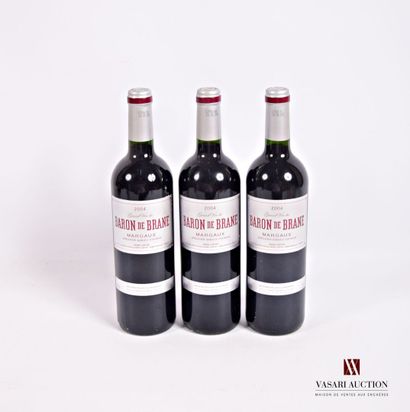 3 Bouteilles	BARON DE BRANE	Margaux	2004

	Présentation...