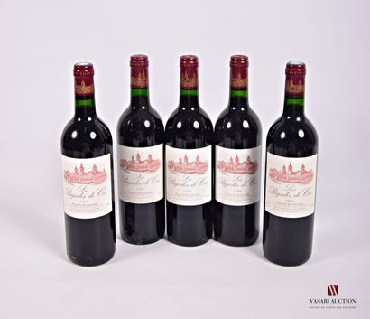 5 Bottles LES PAGODES DE COS St Estèphe

	2...