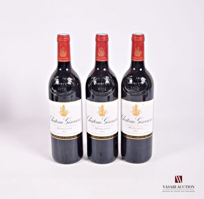 3 Bottles Château GISCOURS Margaux GCC 2012

	Et:...
