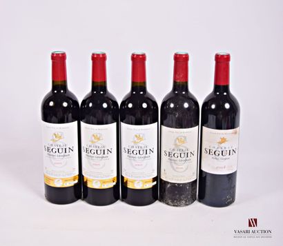 5 Bouteilles	Château SEGUIN	Pessac Léognan	

	1...