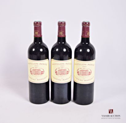 3 Bottles PAVILLON ROUGE du CH. MARGAUX Margaux...