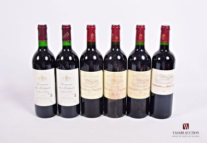 Lot of 6 bottles including :

4 Bottles DOMAINE...