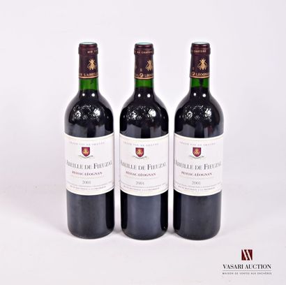 3 Bouteilles	L'ABEILLE DE FIEUZAL	Graves	2001

	Et....