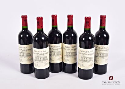 6 Bottles Château HAUT MARBUZET St Estèphe...