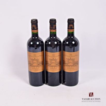 3 Bottles BLASON D'ISSAN Margaux 2004

	Impeccable....