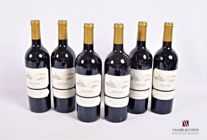6 Bouteilles	Château ESPIOT	Pessac Léognan	2010

	Présentation...