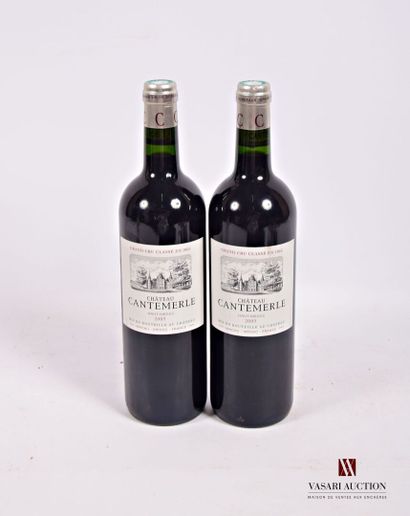 2 Bouteilles	Château CANTEMERLE	Haut Médoc...