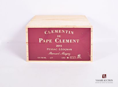 6 Bouteilles	CLÉMENTIN de PAPE CLÉMENT	Pessac...