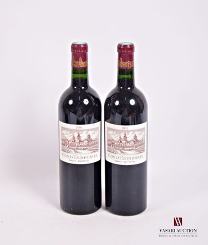 2 Bottles Château COS D'ESTOURNEL St Estèphe...