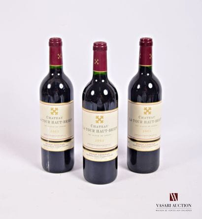 3 Bouteilles	Château LA TOUR HAUT BRION	Graves...