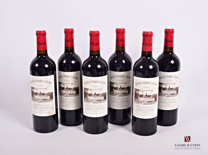 6 Bottles Château PICQUE CAILLOU Graves 2004

	Et.:...