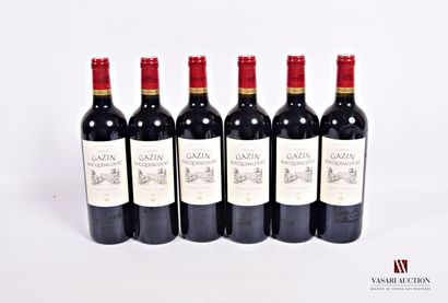 6 Bouteilles	Château GAZIN ROCQUENCOURT	Pessac...