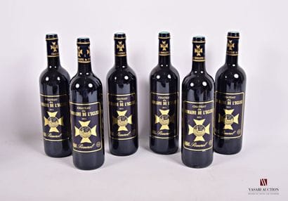 6 Bottles Château du DOMAINE DE L'EGLISE...