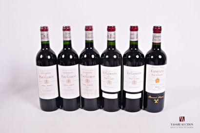 6 Bouteilles	LE CLÉMENTIN de PAPE CLÉMENT	Pessac...