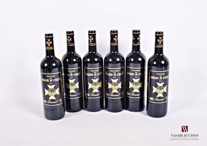 6 Bottles Château du DOMAINE DE L'EGLISE...