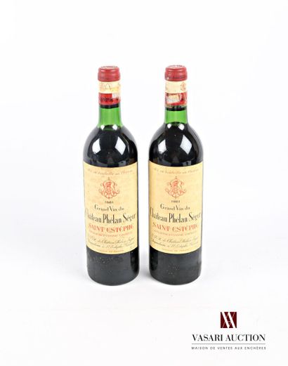 2 bottles Château PHÉLAN SÉGUR St Estèphe...