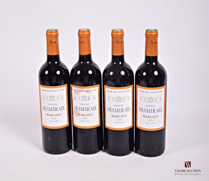 4 Bottles Château DESMIRAIL Margaux GCC 2004

	Et:...