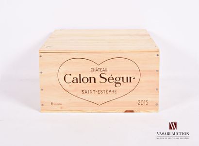 6 Bottles Château CALON SÉGUR St Estèphe...