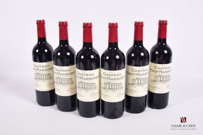6 Bottles Château HAUT MARBUZET St Estèphe...