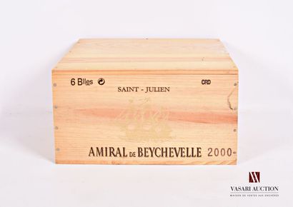 6 Bouteilles	AMIRAL DE BEYCHEVELLE	St Julien	2000

	CBO...