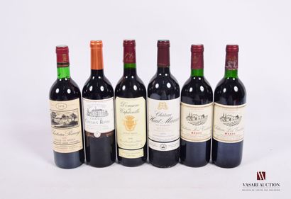 Lot of 6 bottles including :

1 Bottle Château...