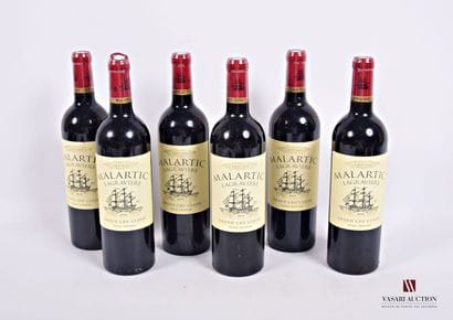 6 Bottles Château MALARTIC LAGRAVIÈRE Graves...