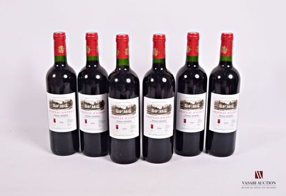6 Bouteilles	Château d'EYRAN	Pessac Léognan	2004

	Et....