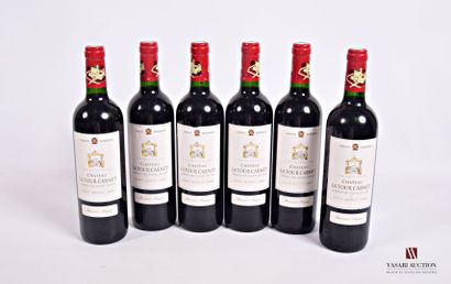 6 Bottles Château LA TOUR CARNET Haut Médoc...