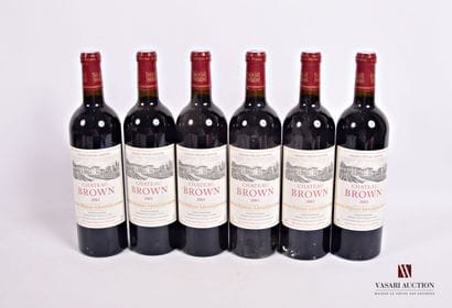 6 Bottles Château BROWN Graves 2001

	And....