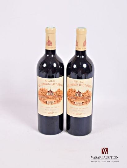 2 Bouteilles	Château LES CARMES HAUT BRION	Graves	2010

	Présentation...