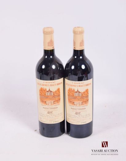 2 Bouteilles	Château LES CARMES HAUT BRION	Pessac...