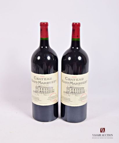 2 Magnums	Château HAUT MARBUZET	St Estèphe	2004

	Et....